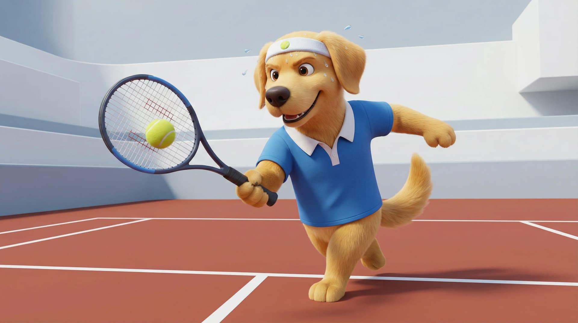 Routine de tennis entre les points