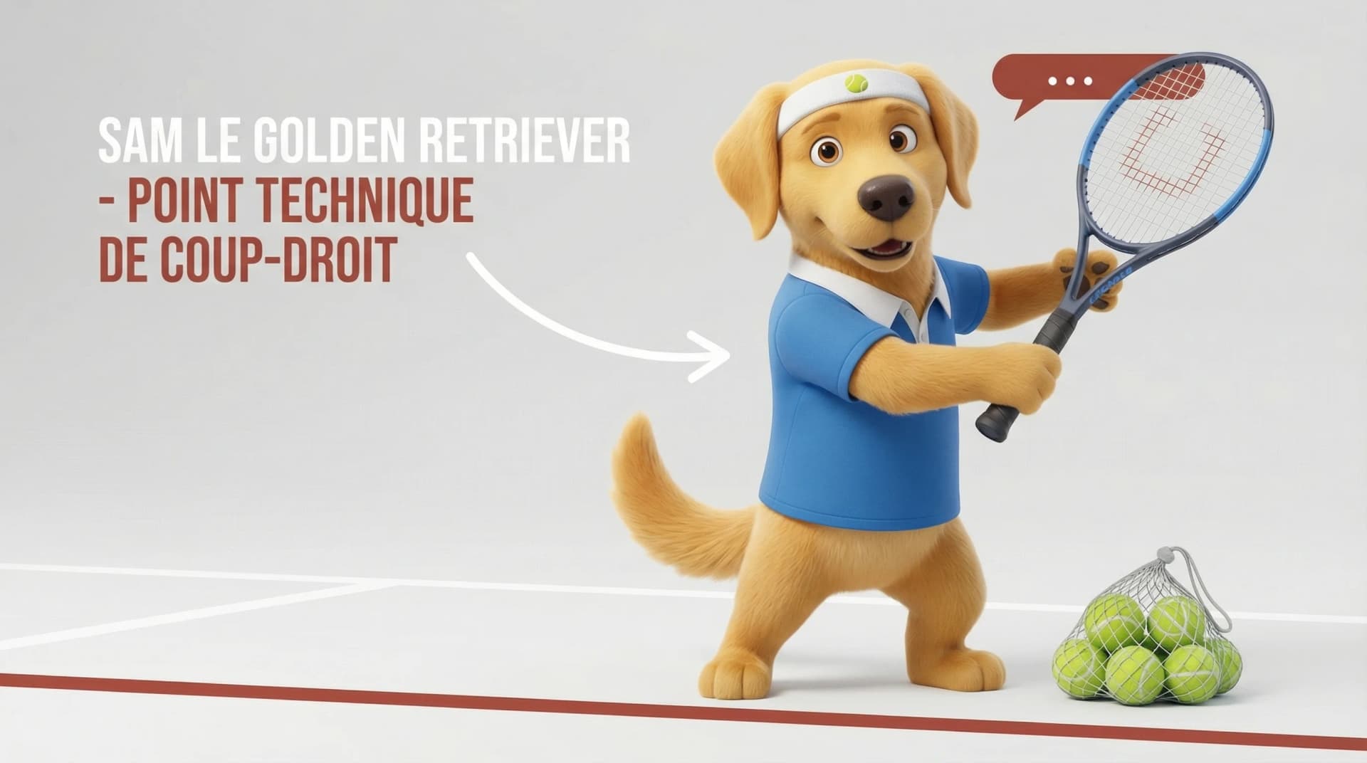 Le relâchement du bras pour un coup droit explosif