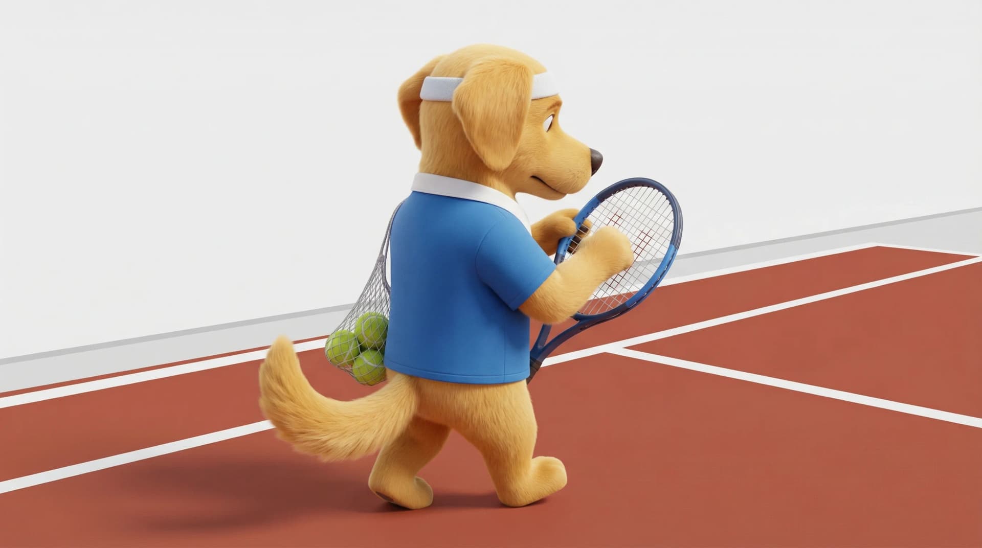 Un joueur de tennis pro se concentrant entre deux points