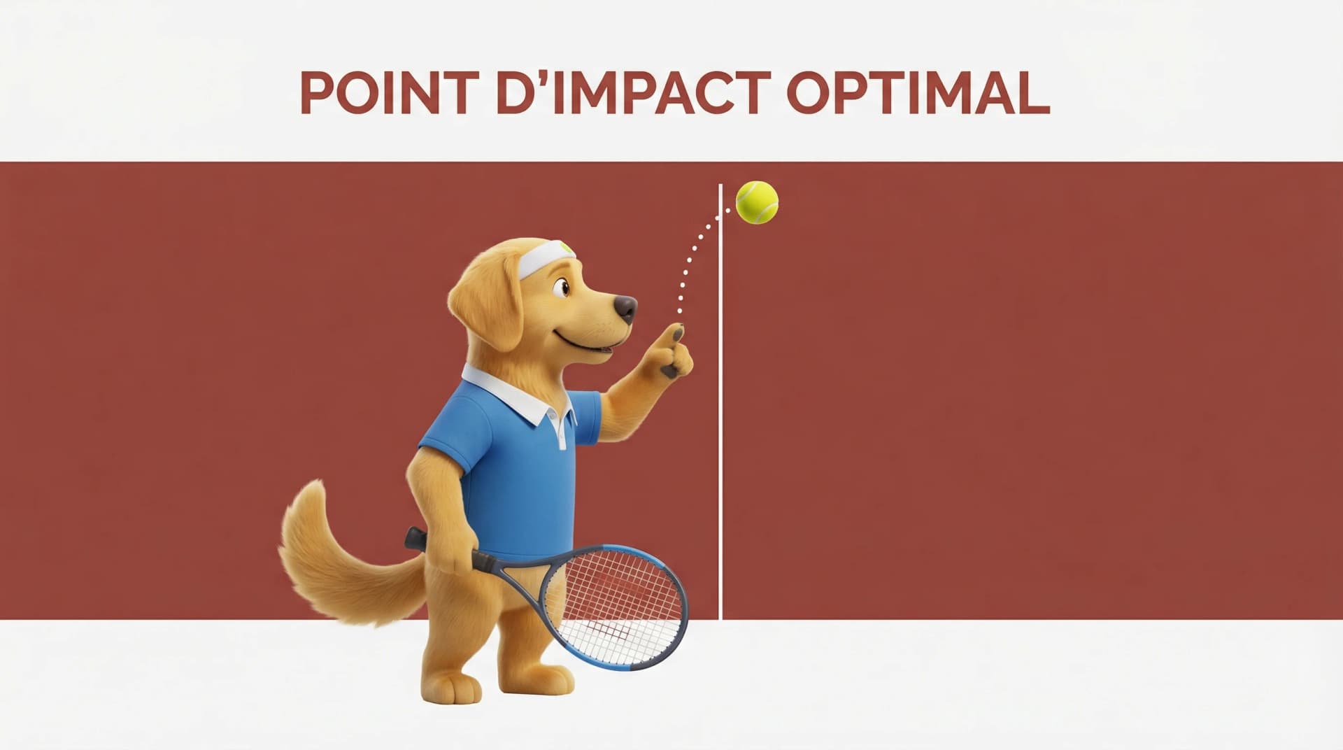 Positionnement du bras pour le service tennis