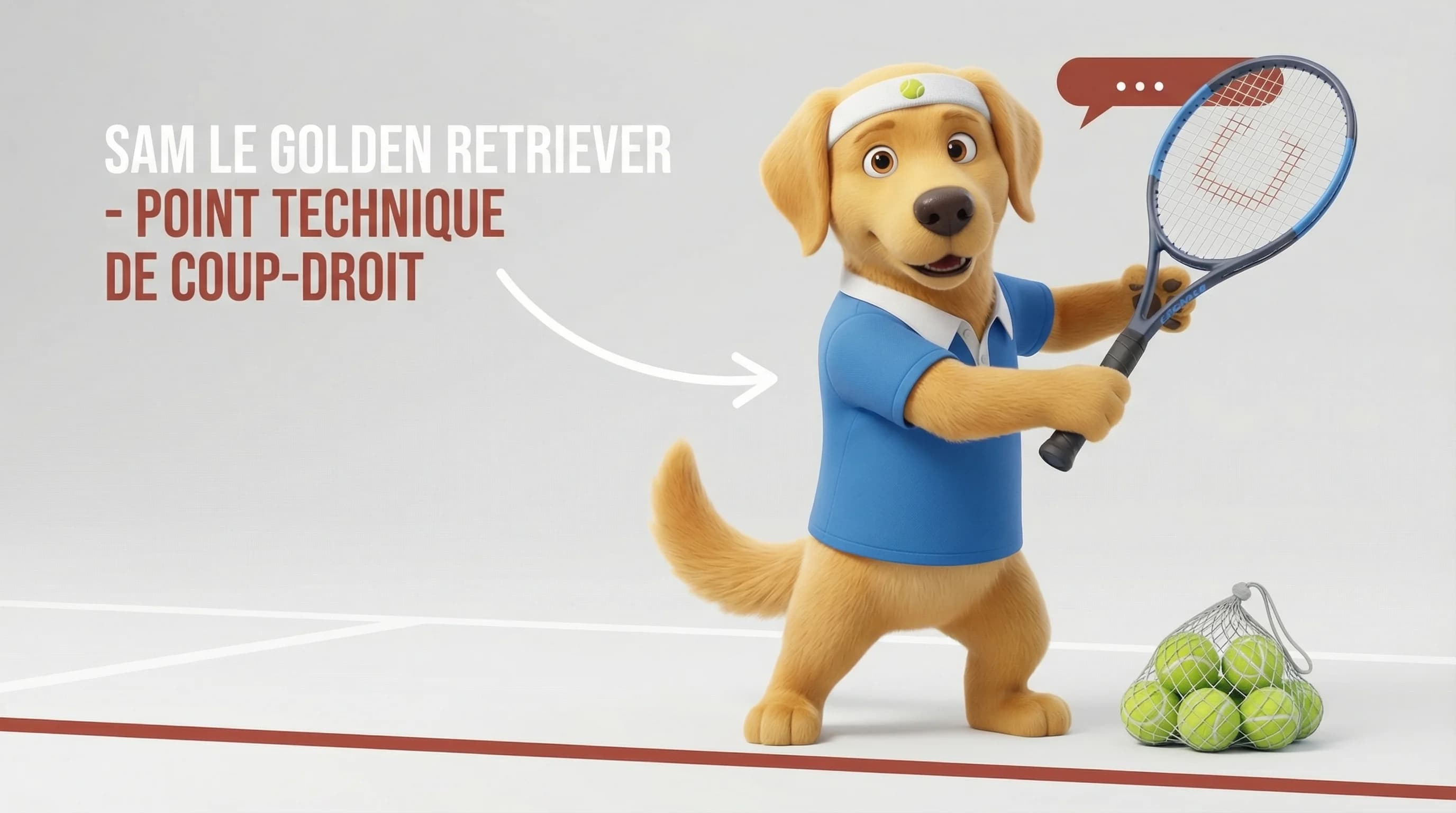 Le relâchement du bras pour un coup droit explosif